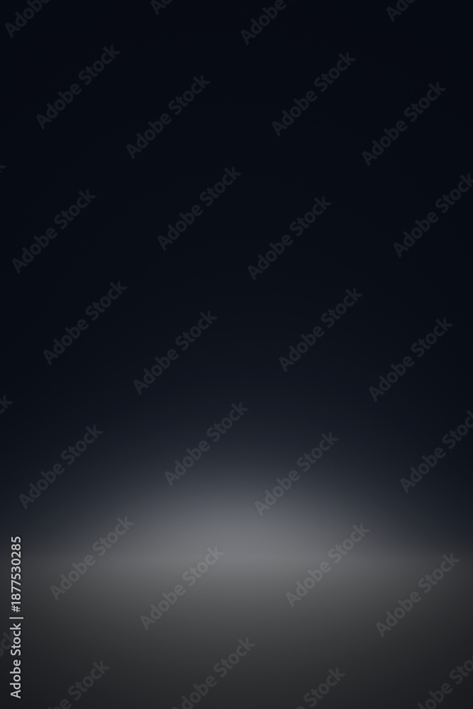 Obraz premium Abstract backdrop black background. Minimal empty space. 3D rendering of an illustration