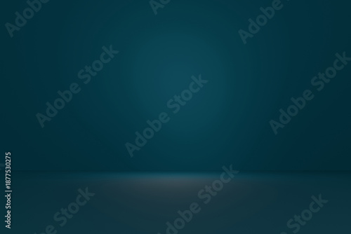 Abstract backdrop blue background. Minimal empty space. 3D rendering illustration