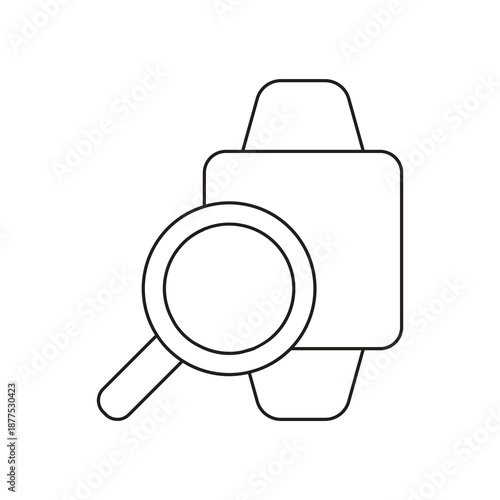 Smartwatch search find glass icon