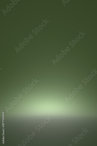 Abstract backdrop green background. Minimal empty space. 3D rendering of an illustration