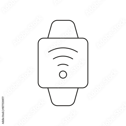 Smartwatch wifi internet connection icon
