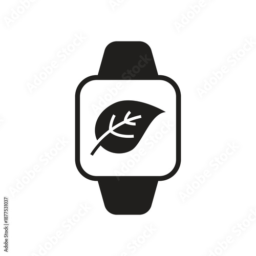 Smartwatch eco mode solid icon