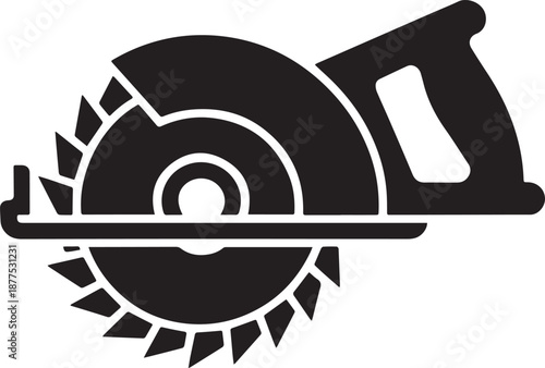 Cutting saw blade icon