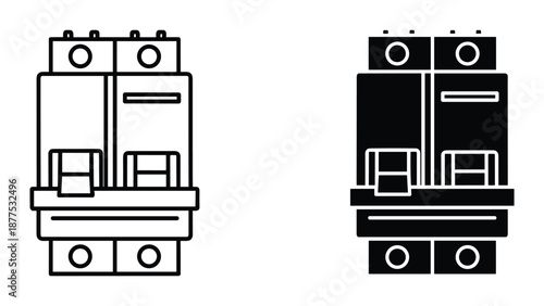 Circuit Breaker Vector Illustration