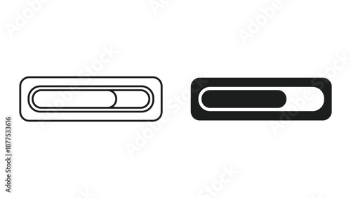 Simple Vector Illustration of Switch or Button Icons