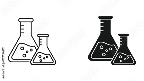 Laboratory Equipment Vector Illustrations for Science Education