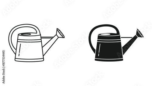 Watering Can Vector Illustration