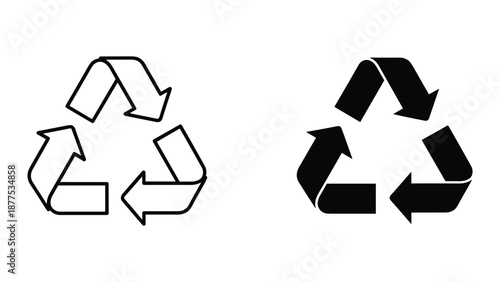 Recycling Symbols Vector Illustration