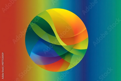 Colorful Abstract Background with Circular Shape and Vibrant Design