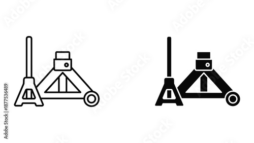 Car Jack Vector Illustration