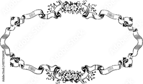 Vintage Ornamental Borders and Corners in Engraved Victorian Style