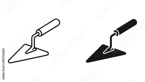 Trowel Vector Illustration for Construction Use
