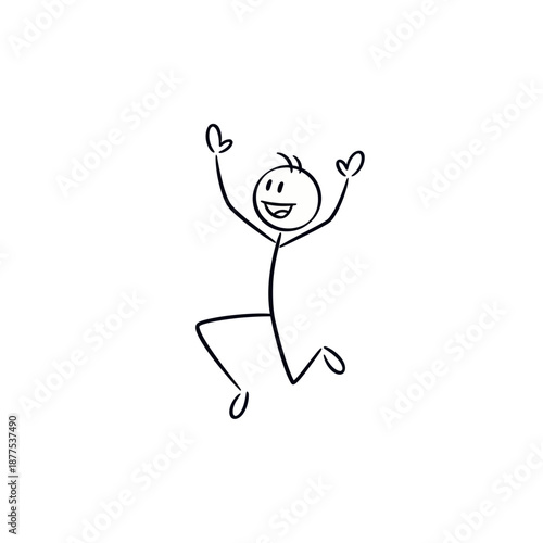 Angry stick figure pointing finger forward, expressing blame, accusation, and confrontation in minimalist black and white vector illustration