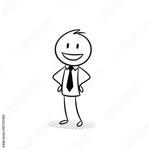 Exhausted stick figure bending deeply forward, expressing physical fatigue, emotional stress, and burnout in expressive minimalist vector illustration style