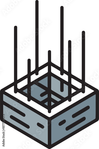 Half built building icon