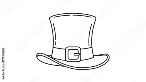 Top Hat with Buckle