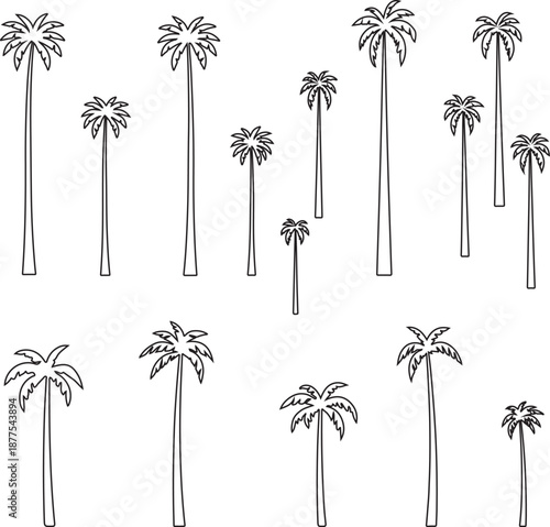 palm trees silhouette, palm tree silhouettes, palm trees silhouettes, palm, tree, 