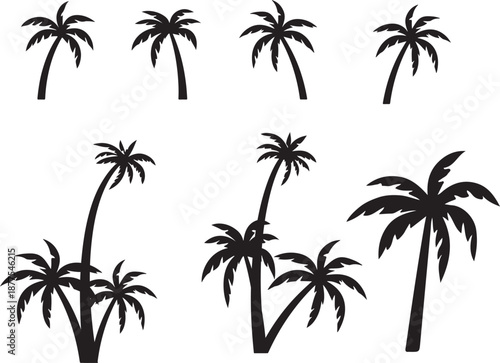 palm trees silhouette, palm tree silhouettes, palm trees silhouettes, palm, tree, 