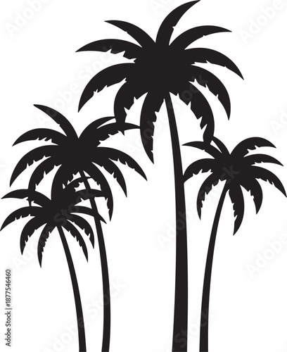 palm trees silhouette, palm tree silhouettes, palm trees silhouettes, palm, tree, 