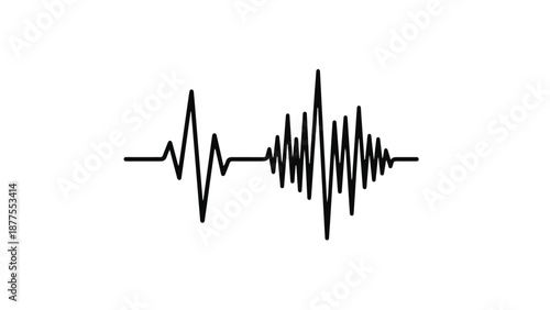 Abstract sound wave visualization representing audio signals and vibrations