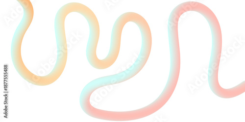 Abstract Circular Gradient Line Network with Colorful Curve 3D Graphics Background.