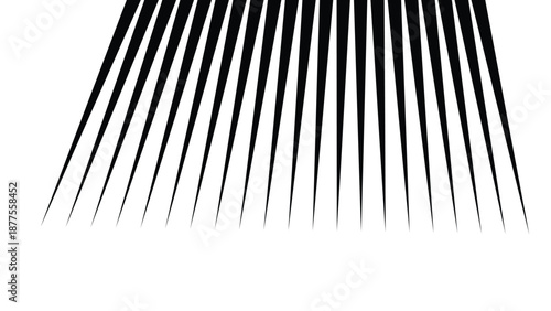 Abstract Black Sunburst Lines — Dynamic Speed Rays Vector Background