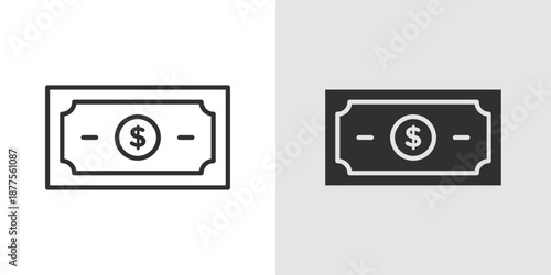 Money Icon representing finance, currency, payments, and financial value
