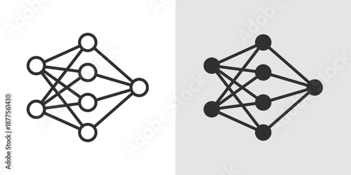 Neural Connection Icon representing linked neurons, data flow, and intelligent network communication.