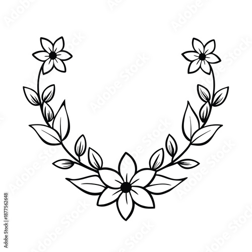 floral garland mala element