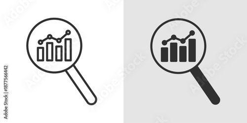 Predictive Analytics Icon representing data forecasting, trend analysis, and insights-driven decision-making.