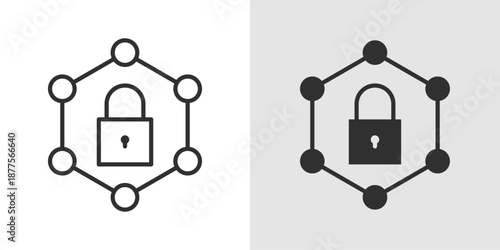 Private Network Icon representing secure connectivity, restricted access, and protected communication systems.