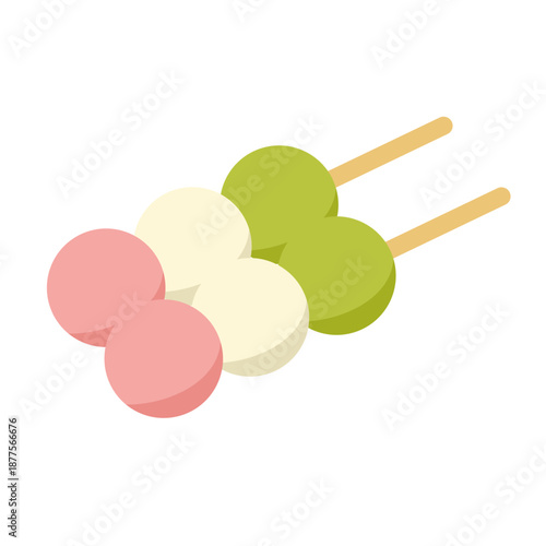 三色団子 ひな祭り 餅 イラスト 春 お祝い