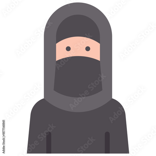 Muslim Woman in Niqab