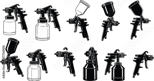 Collection of utility and kitchen knives including folding, chef’s, cleaver, serrated, and butcher blades for culinary and tool design