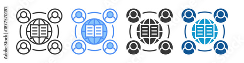 Partnership Icon Set Vector Collection Isolated In Black And White