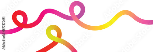 colorful gradient curved lines