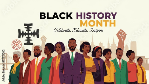 Diverse Group Celebrating Black History Month