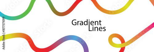 colorful gradient curved lines