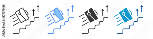 Career Icon Set Vector Collection Isolated In Black And White