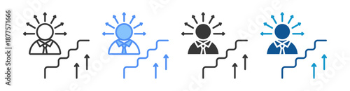 Career Opportunity Icon Set Vector Collection Isolated In Black And White
