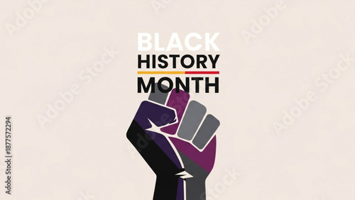 Black History Month Fist Raised in Solidarity