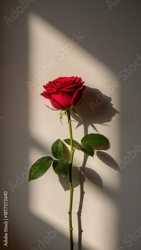 single red rose
