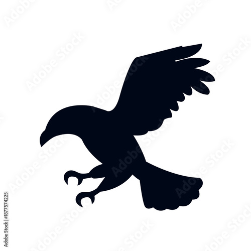 bald eagle the majestic bird of prey animal emoji symbol sign icon vector illustration isolated flat hawk usa