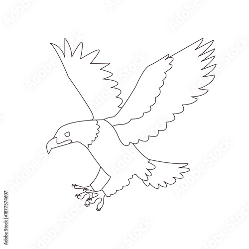 bald eagle the majestic bird of prey animal emoji symbol sign icon vector illustration isolated flat hawk usa