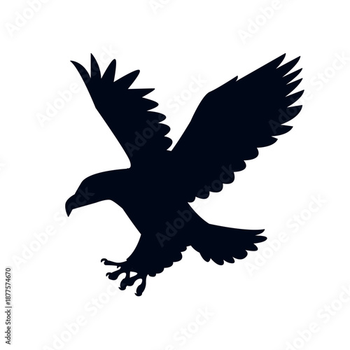bald eagle the majestic bird of prey animal emoji symbol sign icon vector illustration isolated flat hawk usa