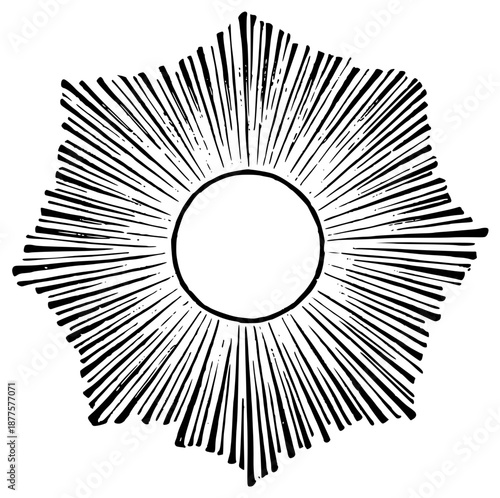 Vintage Moon Face Illustrations in Engraved Celestial Style