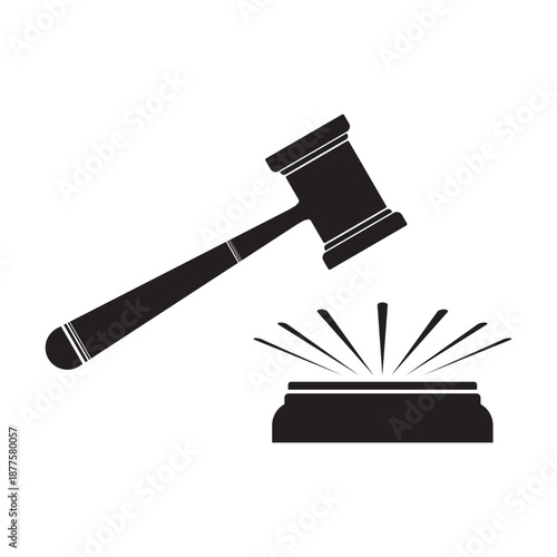 gavel strike of the judge