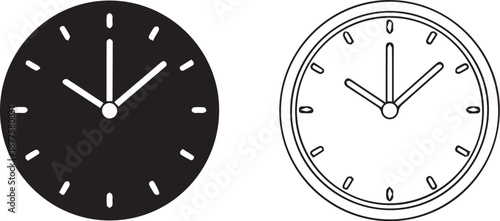 A vector illustration of a clock face or timepiece design suitable for business or time management concepts