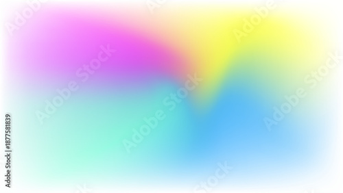 Soft Pastel Rainbow Gradient Blur Background – Dreamy Holographic Color Blend with Smooth Mesh Glow, Minimal Abstract Wallpaper for Web Banner, Modern Neon Vibe