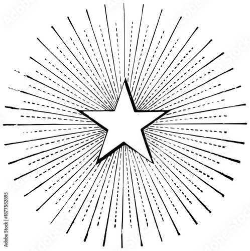 Vintage Star Illustrations in Engraved Celestial Style